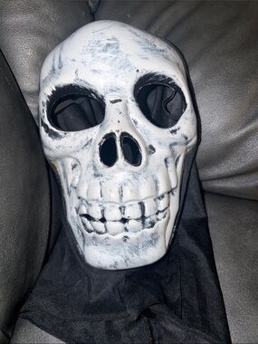 Scream scary movie Spiritual Gangster White & Black Skull Face Mask Hat